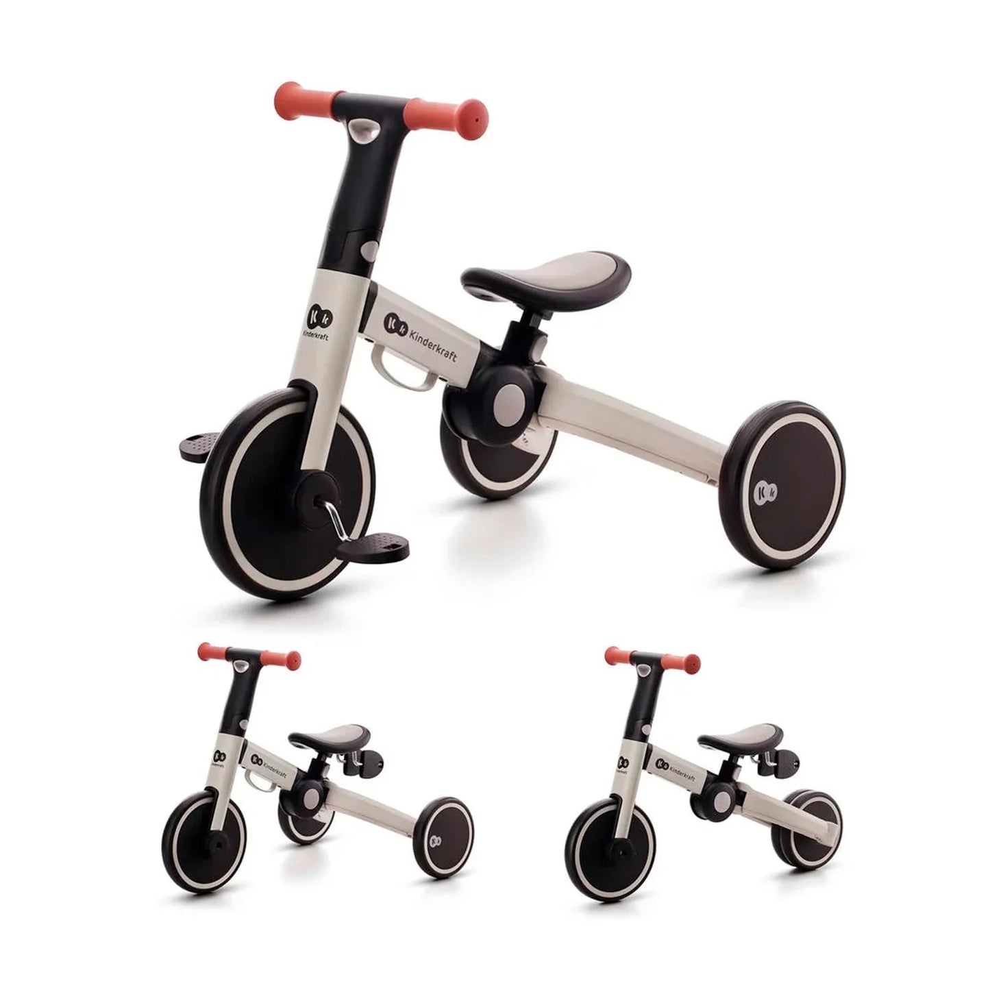 Triciclo 4Trike 3 en 1 Silver Grey KinderKraft