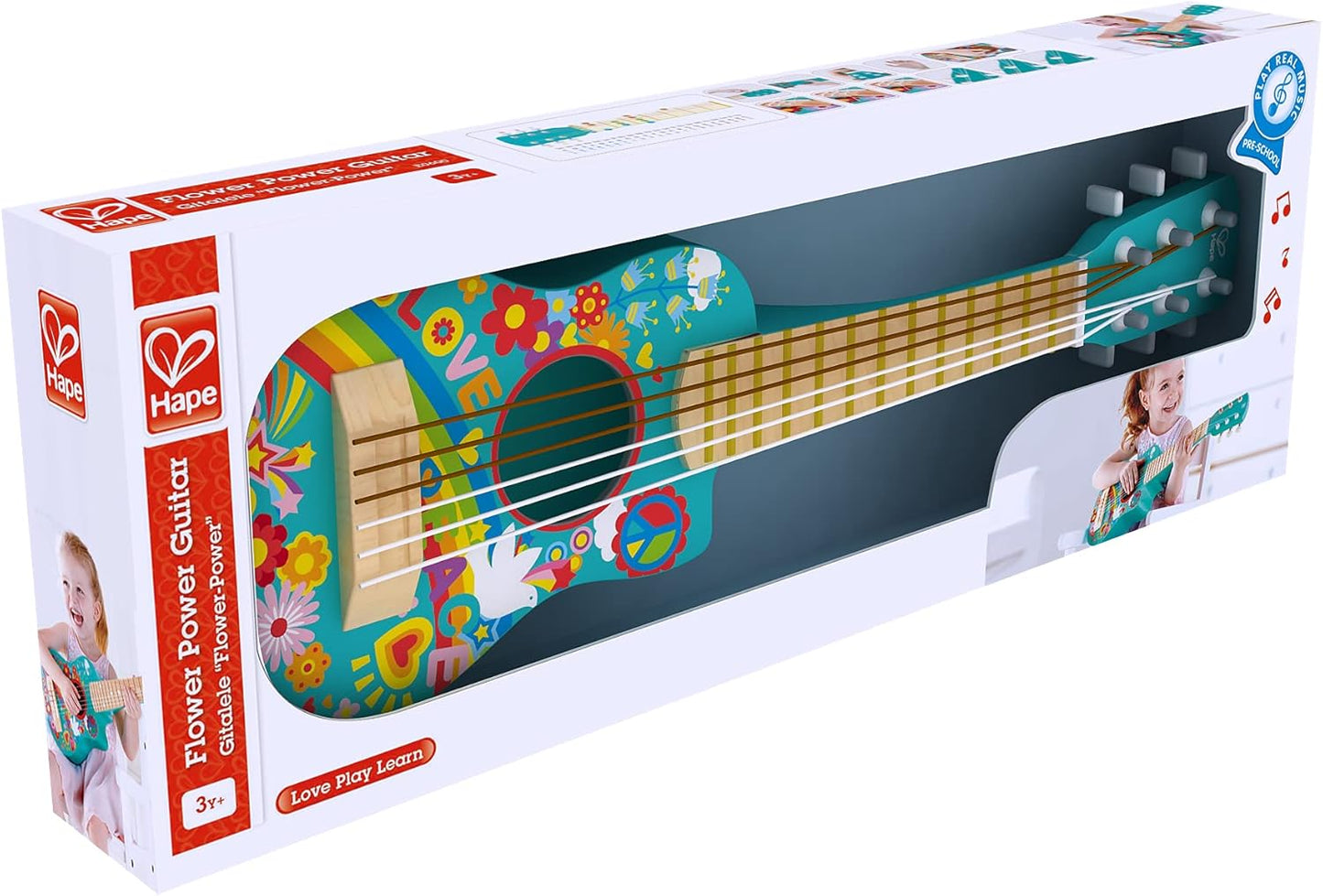 Guitarra con flores Hape