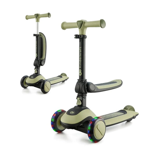 Triciclo Monopatin verde 2 en 1 Halley Kinderkraft