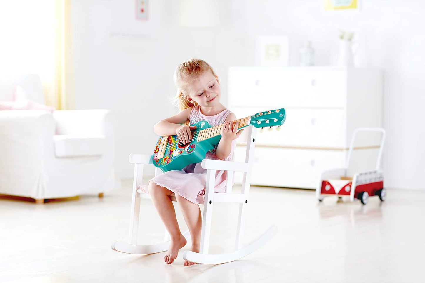 Guitarra con flores Hape