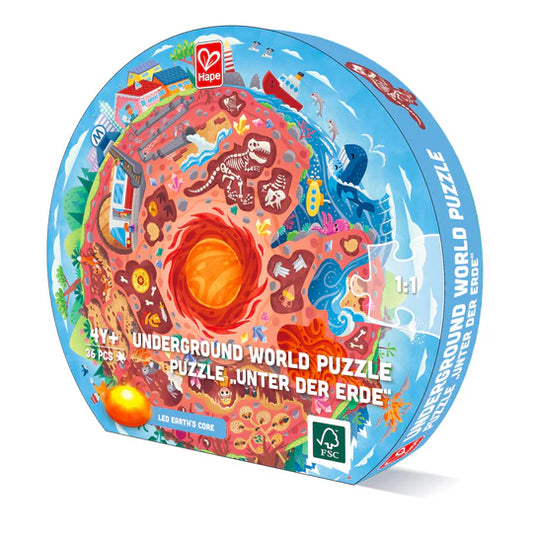Puzzle mundo subterráneo 36 Piezas HAPE