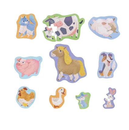 Puzzle amigos de la granja 40 piezas Hape