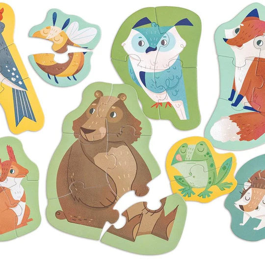 Puzzle Amigos del bosque Hape 40 piezas