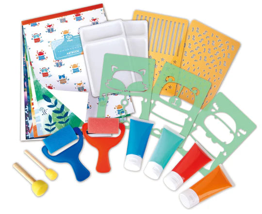 Set de arte con esponja Hape