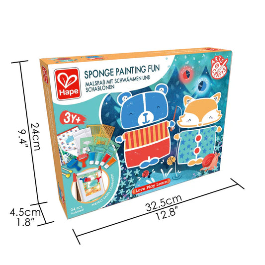 Set de arte con esponja Hape