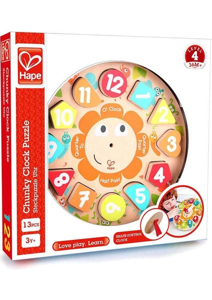 Puzzle aprender la hora Hape