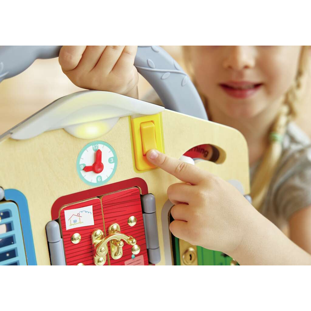 Tablero de juego cerraduras Hape