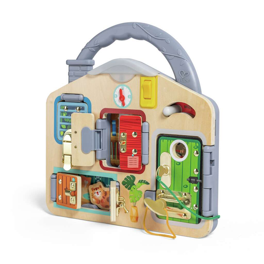 Tablero de juego cerraduras Hape